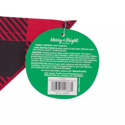 Product Merry & Bright® Buffalo Bandana