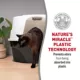 Product Nature's Miracle Hooded Corner Litter Box with Odor Control Charcoal Filter