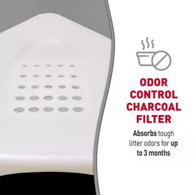 Product Nature's Miracle Hooded Corner Litter Box with Odor Control Charcoal Filter