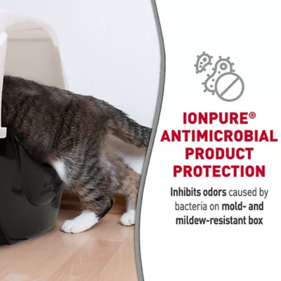 Product Nature's Miracle Hooded Corner Litter Box with Odor Control Charcoal Filter