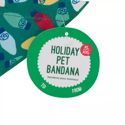 Product Merry & Bright® Holiday Lights Dog Bandana