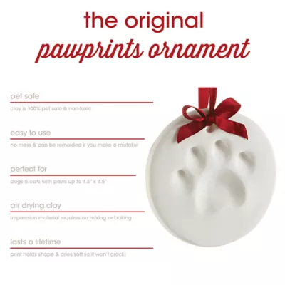 Product Holiday Paw Print Ornament