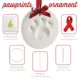 Product Holiday Paw Print Ornament