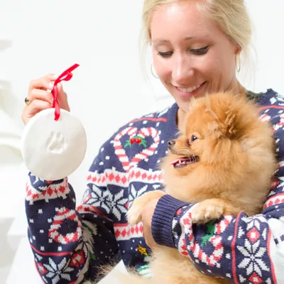 Product Holiday Paw Print Ornament