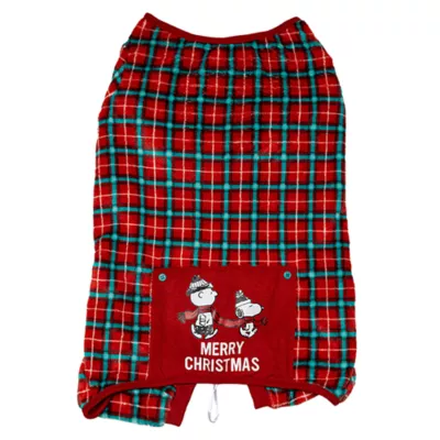 Product Peanuts Plaid Dog Pajamas