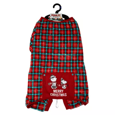 Product Peanuts Plaid Dog Pajamas