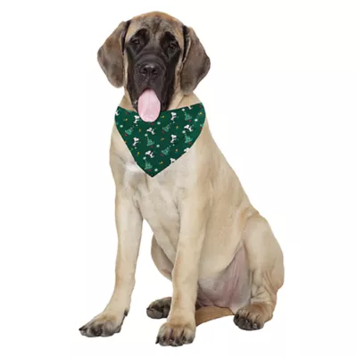 Product Peanuts Snoopy Holiday Green with Trees Bandana
