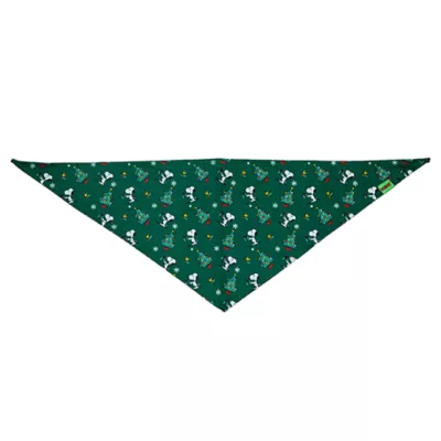 Product Peanuts Snoopy Holiday Green with Trees Bandana