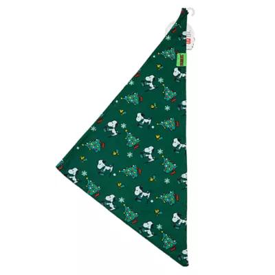 Product Peanuts Snoopy Holiday Green with Trees Bandana