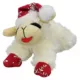 Product Multipet Holiday Lamb Chop Red and Silver Snowflake Santa Hat 6"