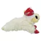 Product Multipet Holiday Lamb Chop Red and Silver Snowflake Santa Hat 6"