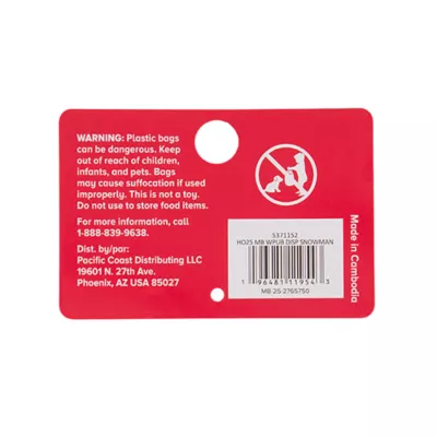 Product Merry & Bright® Snowman Waste Bag Dispenser