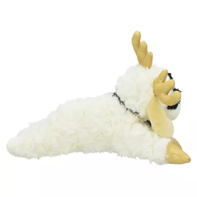Product Multipet Holiday Lamb Chop Gold Paws and Antlers 10.5"