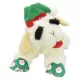 Product Multipet Holiday Lamb Chop with Red and Green Santa Hat 10.5"