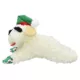 Product Multipet Holiday Lamb Chop with Red and Green Santa Hat 10.5"