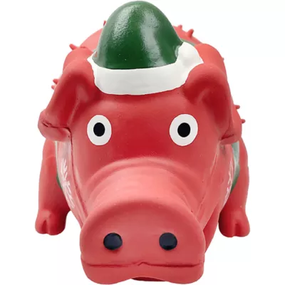 Product Multipet Red Holiday Globlet Grunting Pig 8"