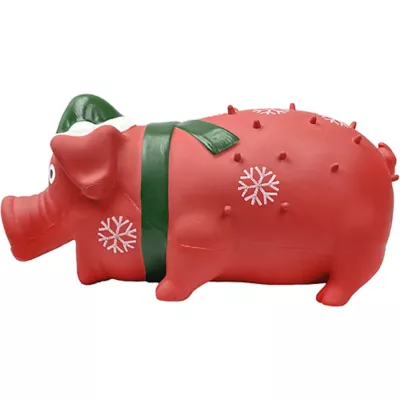 Product Multipet Red Holiday Globlet Grunting Pig 8"