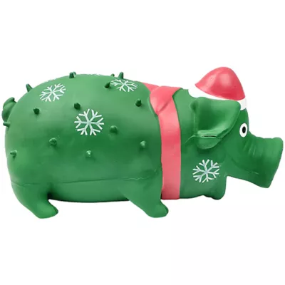 Product Multipet Green Holiday Globlet Grunting Pig 8"
