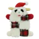 Product Multipet Holiday Plaid Squeaker Plush Dog Toy 6"