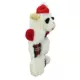 Product Multipet Holiday Plaid Squeaker Plush Dog Toy 6"