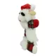 Product Multipet Holiday Plaid Squeaker Plush Dog Toy 6"