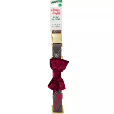 Product Merry & Bright® Plaid Velvet Collar