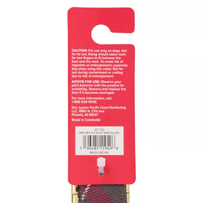 Product Merry & Bright® Plaid Velvet Collar