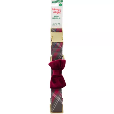 Product Merry & Bright® Plaid Velvet Collar