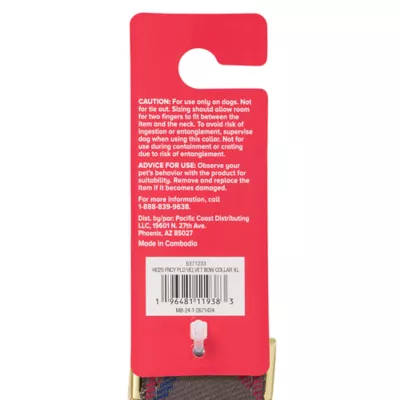 Product Merry & Bright® Plaid Velvet Collar