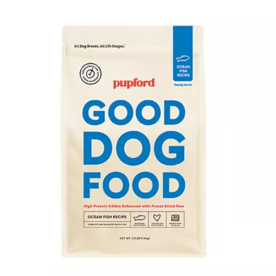 Product Pupford Kibble + Freeze-Dried Raw All Life Stages Dry Dog Food - Fish, 3.5 lb