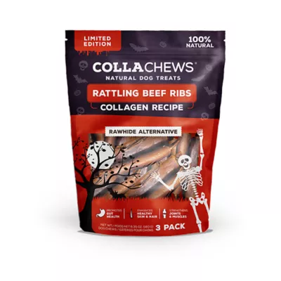 Product Collachews Beef Ribs Dog Treats 3 Count 6.3 OZ
