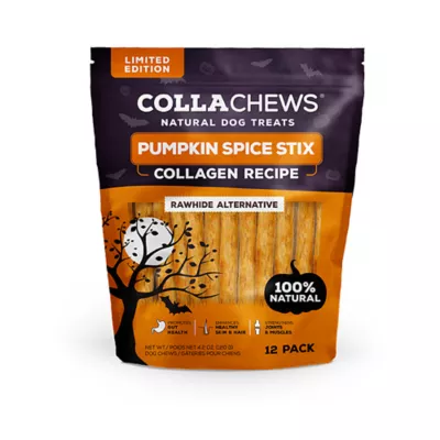 Product Collachews Pumpkin Spice Sticks Dog Treats 12 Count 4.2 OZ