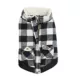 Product Hotel Doggy Dog Coat - Buffalo Check Melton Jacket - Ice Vanilla