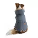Product Hotel Doggy Dog Coat - Faux-Fur Hooded Parka - Grey
