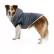Product Hotel Doggy Dog Coat - Faux-Fur Hooded Parka - Grey