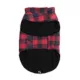 Product Hotel Doggy Dog Coat - Buffalo Check Puffer Jacket - Red