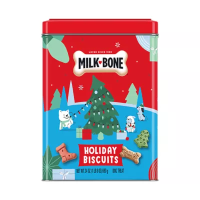 Product Milk-Bone Holiday Biscuit Tin Dog Treats 24 OZ