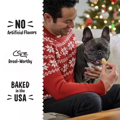 Product Three Dog Bakery Candy Cane Lick n Crunch Dog Treats 13 OZ