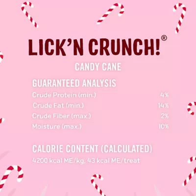 Product Three Dog Bakery Candy Cane Lick n Crunch Dog Treats 13 OZ