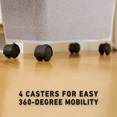 Product Mighty Tuff Dog Food Storage Container, Up to 36 lbs, with Portion Scoop, BPA Free Airtight