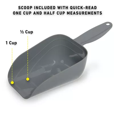 Product Mighty Tuff Dog Food Storage Container, Up to 36 lbs, with Portion Scoop, BPA Free Airtight