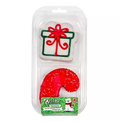 Product Molly's Barkery Dog Treats - Present & Candycane Cookies, 2 CT
