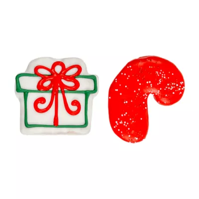 Product Molly's Barkery Dog Treats - Present & Candycane Cookies, 2 CT