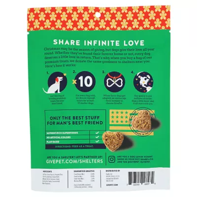 Product GivePet Dog Treats, Gingerbone House 6 oz