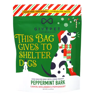 Product GivePet Dog Treats - Peppermint Bark, 6 oz