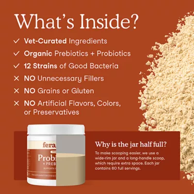 Product Fera Pets Organic Probiotics with Prebiotics for Dogs and Cats