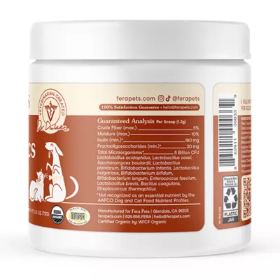 Product Fera Pets Organic Probiotics with Prebiotics for Dogs and Cats