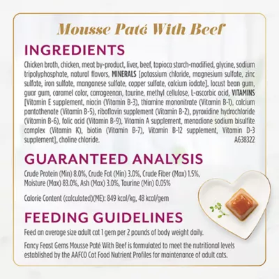 Product Fancy Feast® Gems™ Mousse Pate Adult Wet Cat Food - Variety Pack, 8 Count