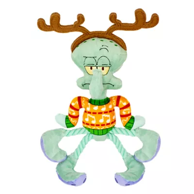 Product Spongebob Squidward Holiday Plush Dog Toy