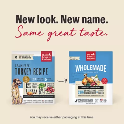 Product The Honest Kitchen Wholemade Grain Free Adult Dehydrated Dog Food - Turkey